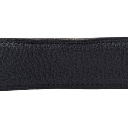Hermes Box Togo 32mm Panache Belt 105 42 Black Bleu de Prusse 5 of 5