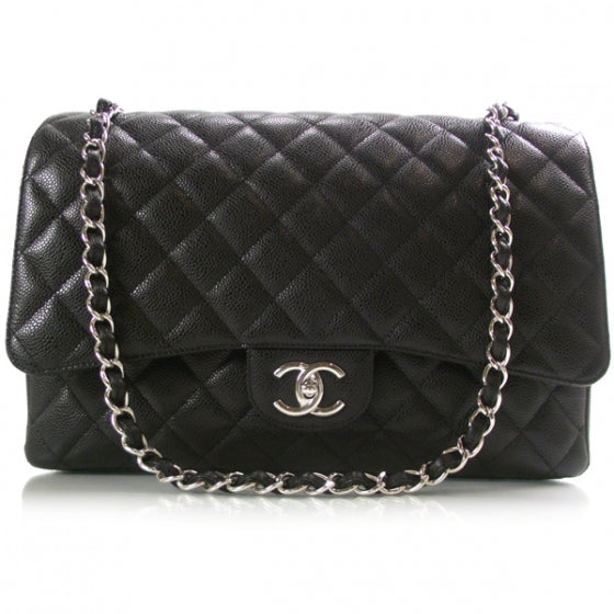 Chanel Caviar Quilted Maxi Double Flap Black 1 of 11
