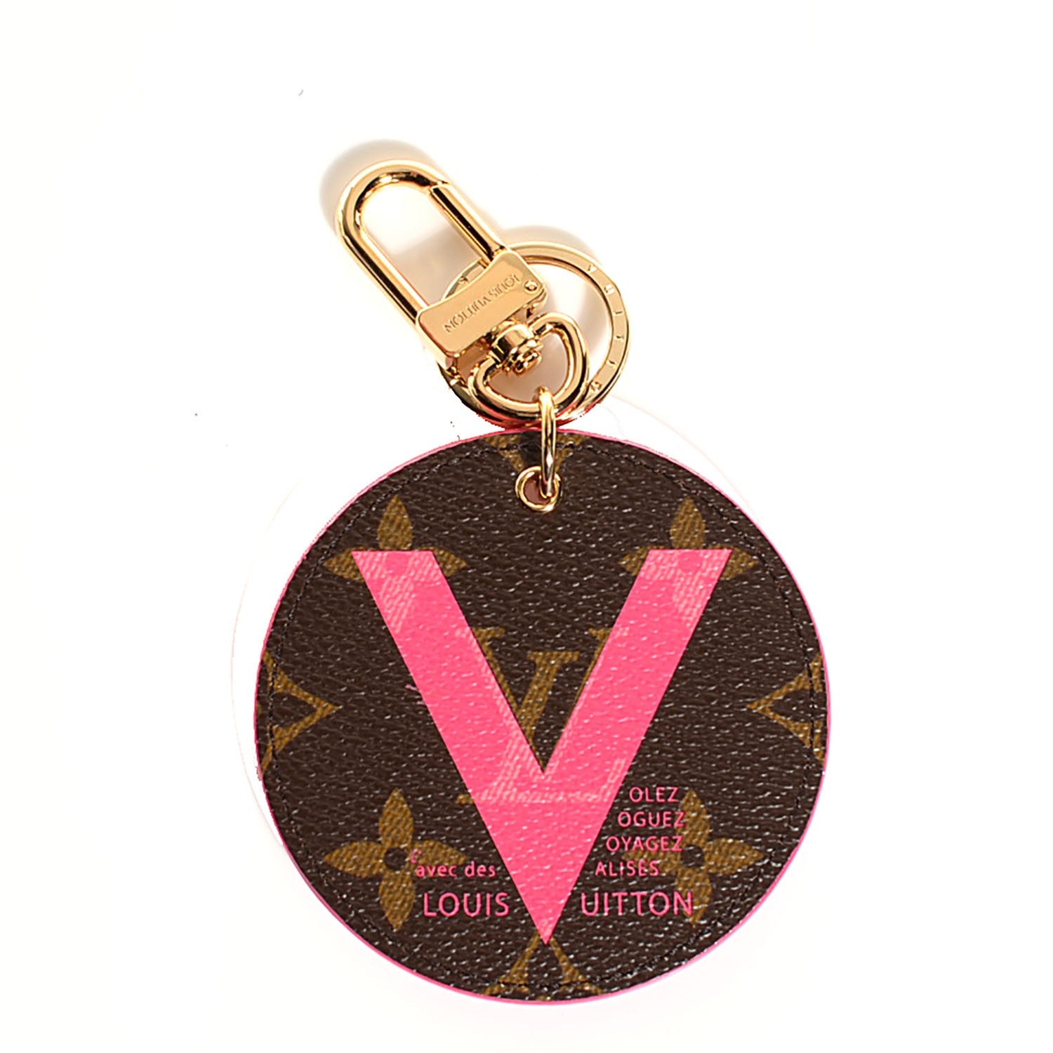 Louis Vuitton Monogram Illustre V Bag Charm Grenade 1 of 7