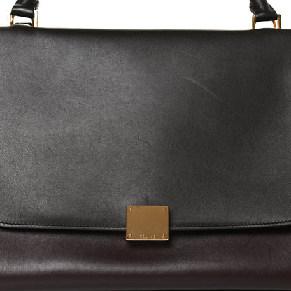 Celine Smooth Calfskin Suede Medium Tri-Color Trapeze Dark Grey 7 of 13