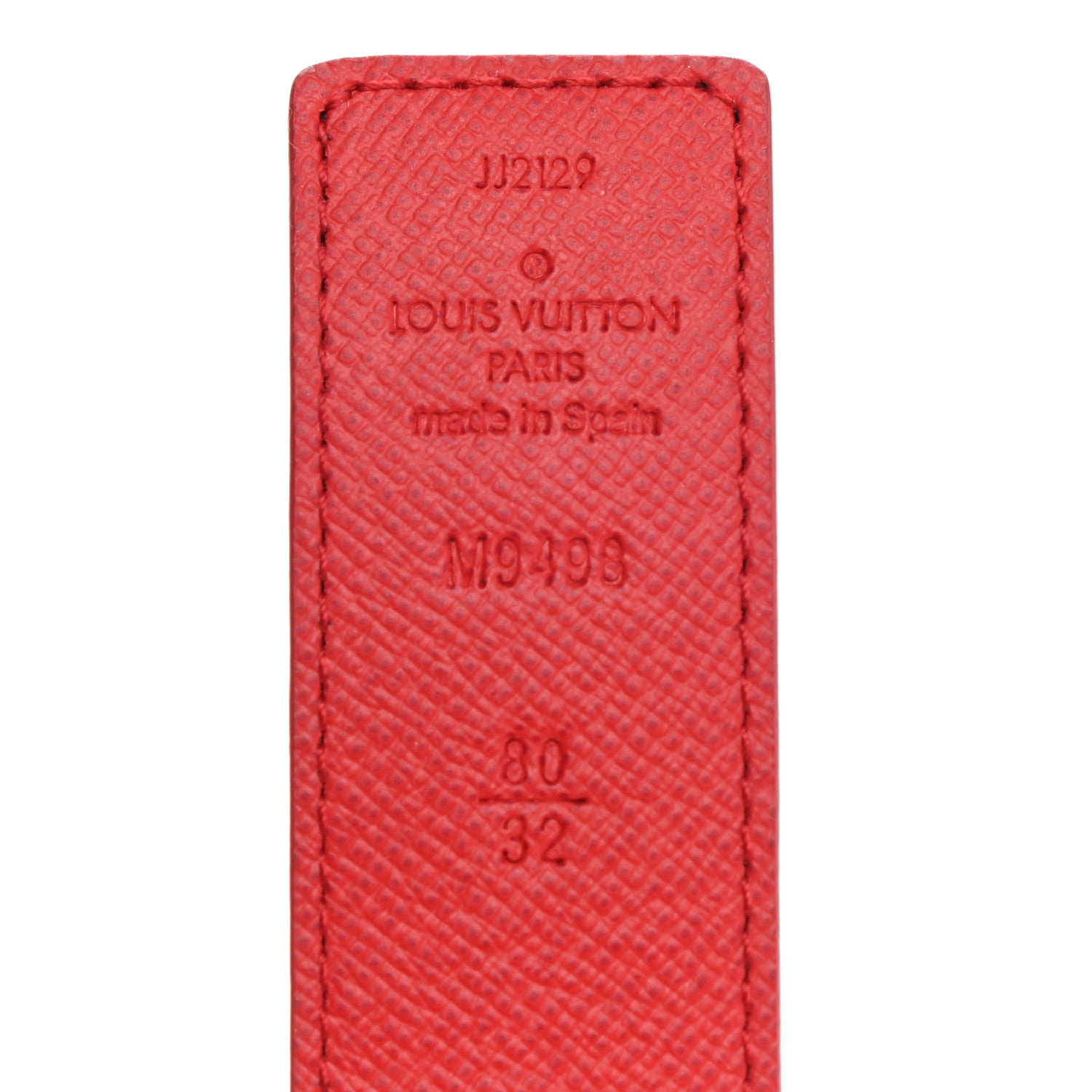 Louis Vuitton Monogram 30mm LV Initiales Reversible Belt 80 32 Coquelicot 5 of 7