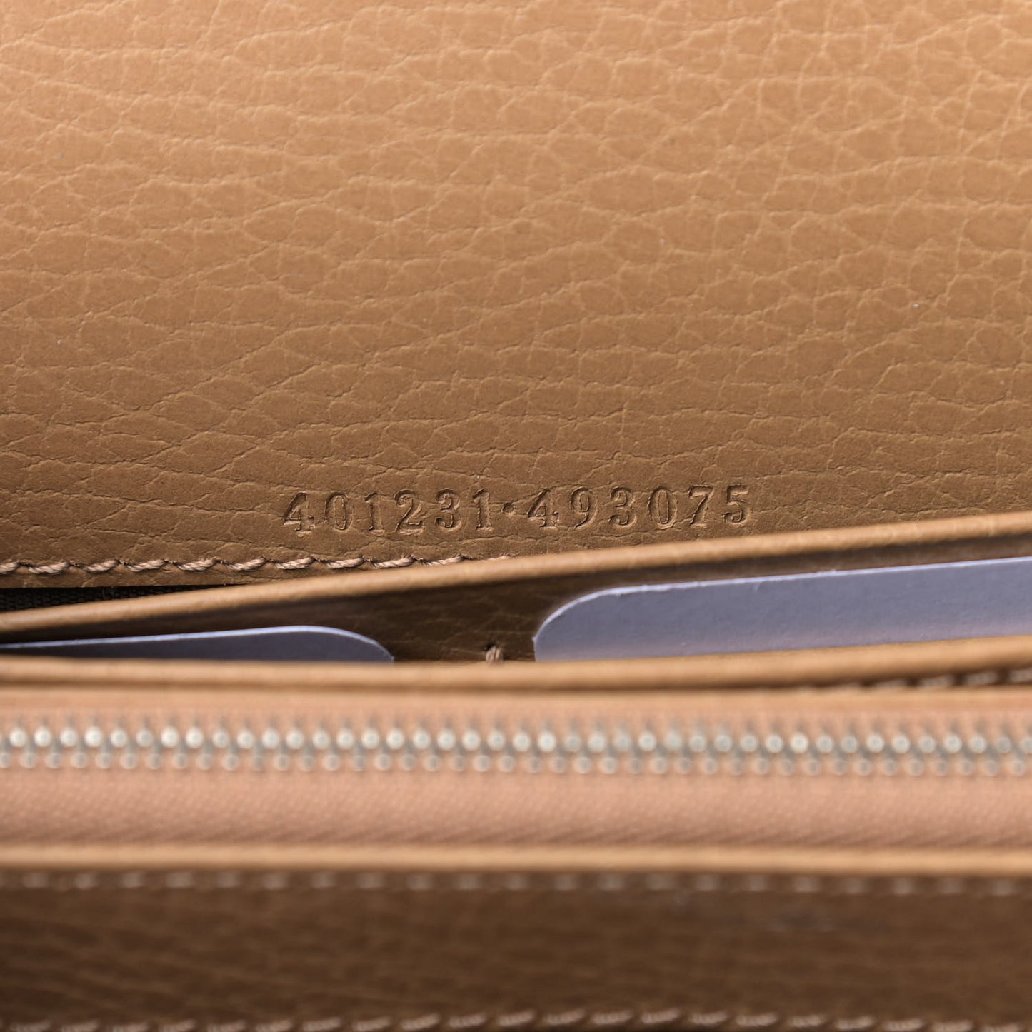 Dollar Calfskin Crystal Mini Dionysus Chain Wallet Natural Tan Black Diamond