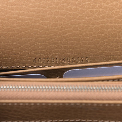 Gucci Dollar Calfskin Crystal Mini Dionysus Chain Wallet Natural Tan Black Diamond 6 of 8