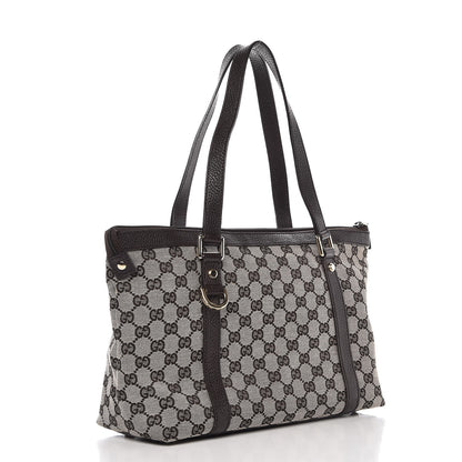 Gucci Monogram Abbey Medium Tote Dark Brown 3 of 9