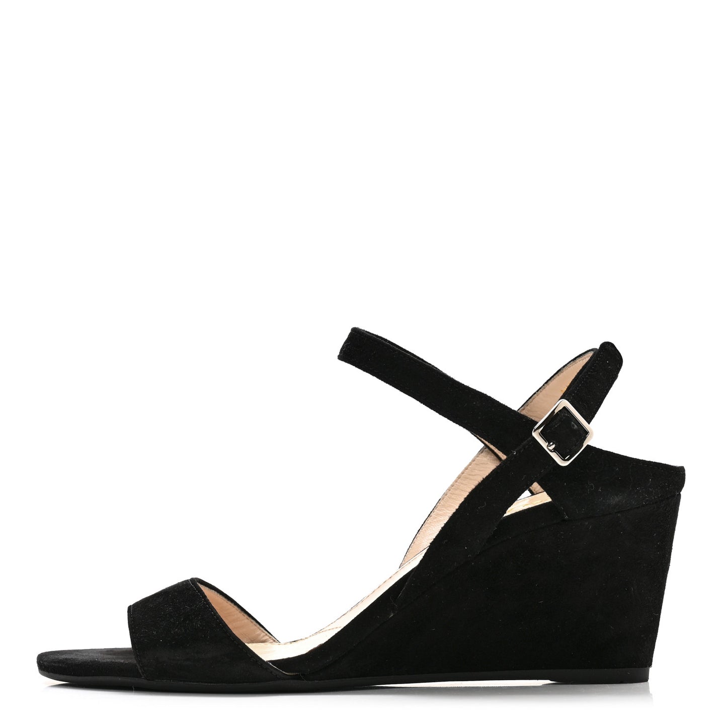 Velvet Platform Sandals 37.5 Black