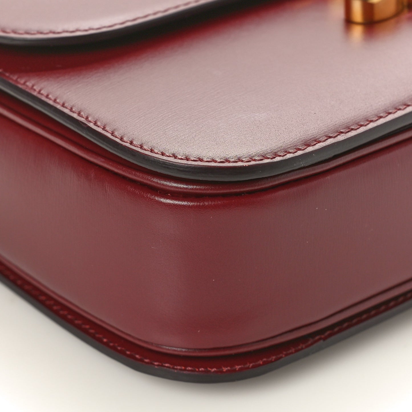 Shiny Calfskin Medium Triomphe Light Burgundy