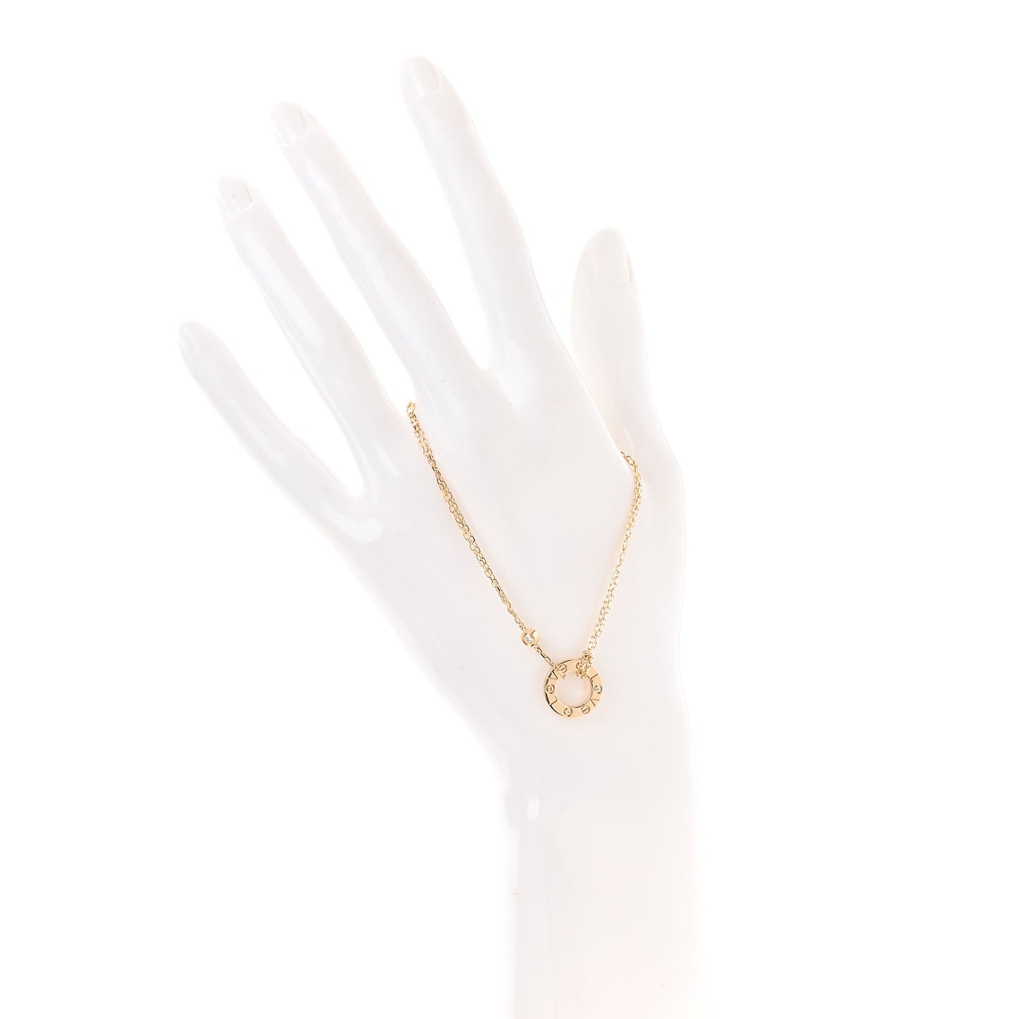 18K Yellow Gold Diamond LOVE Bracelet