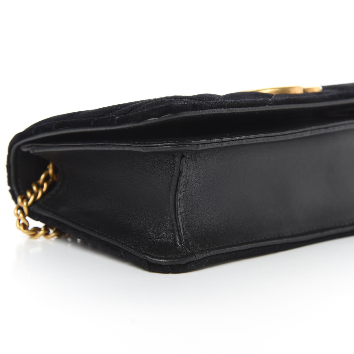 Gucci Velvet Matelasse GG Marmont Mini Bag Black 8 of 10