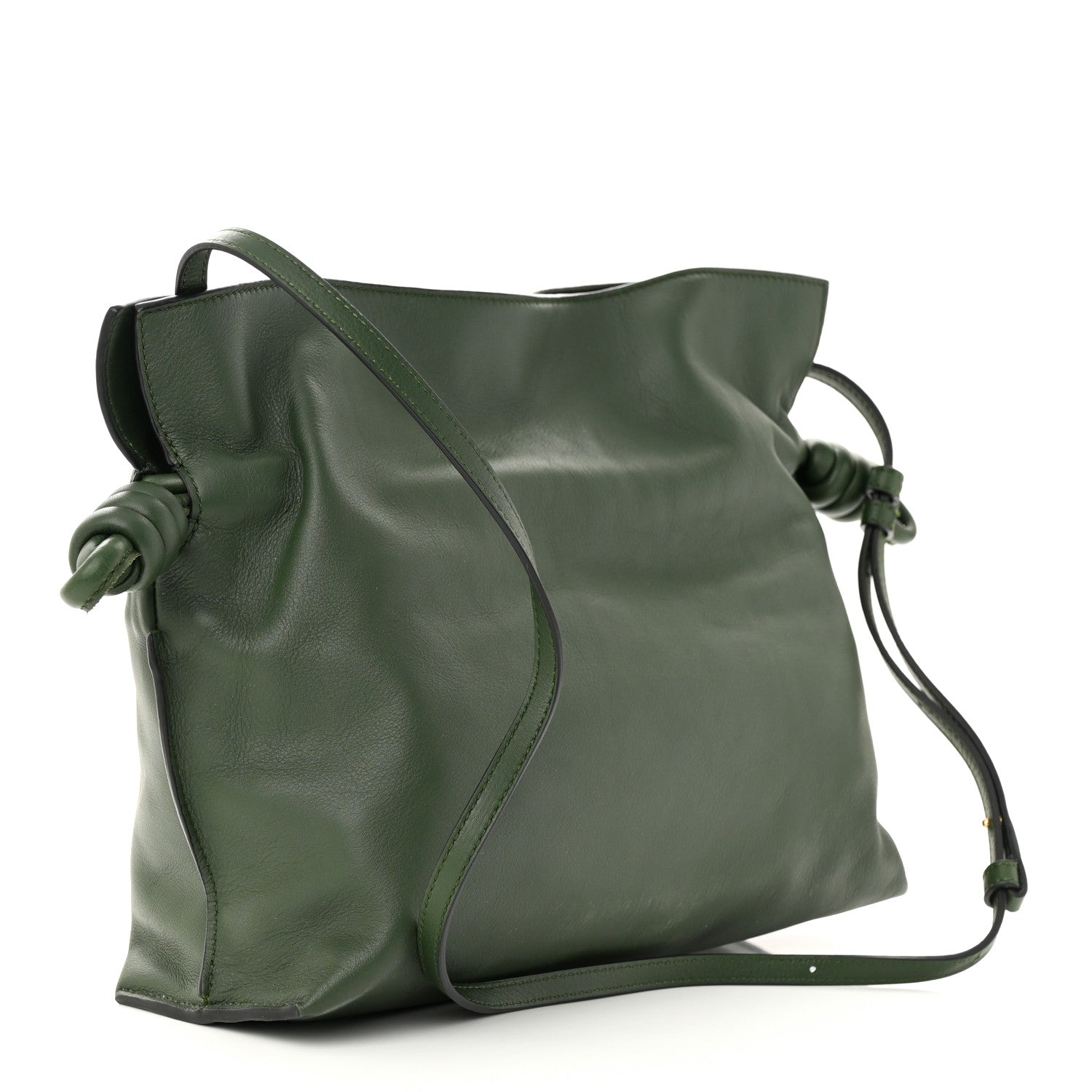 Loewe Calfskin Mini Flamenco Knot Clutch Vintage Khaki 3 of 10