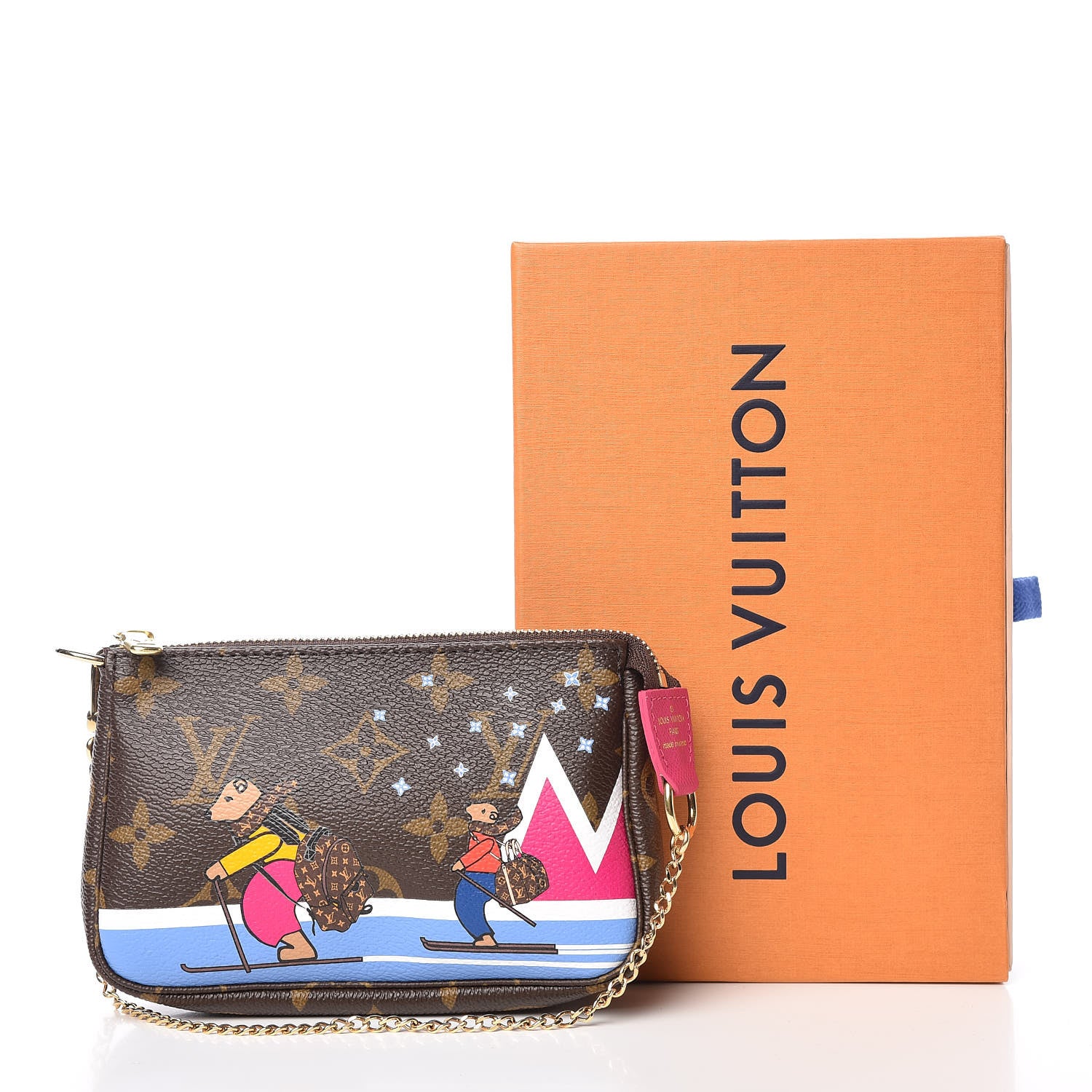 Louis Vuitton Monogram 2018 Christmas Animation Mini Bears Pochette Accessories 10 of 10
