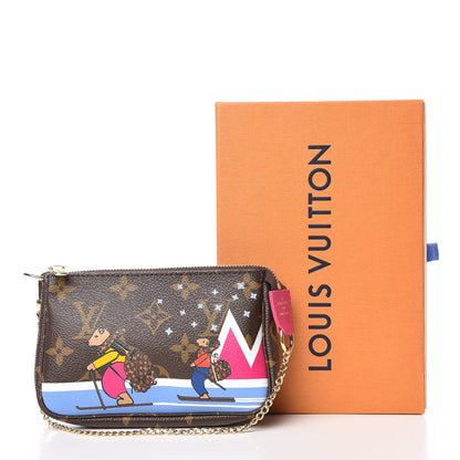 Louis Vuitton Monogram 2018 Christmas Animation Mini Bears Pochette Accessories 10 of 10