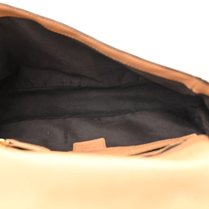Fendi Nappa FF 1974 Embossed Baguette Miele Scuro 5 of 15