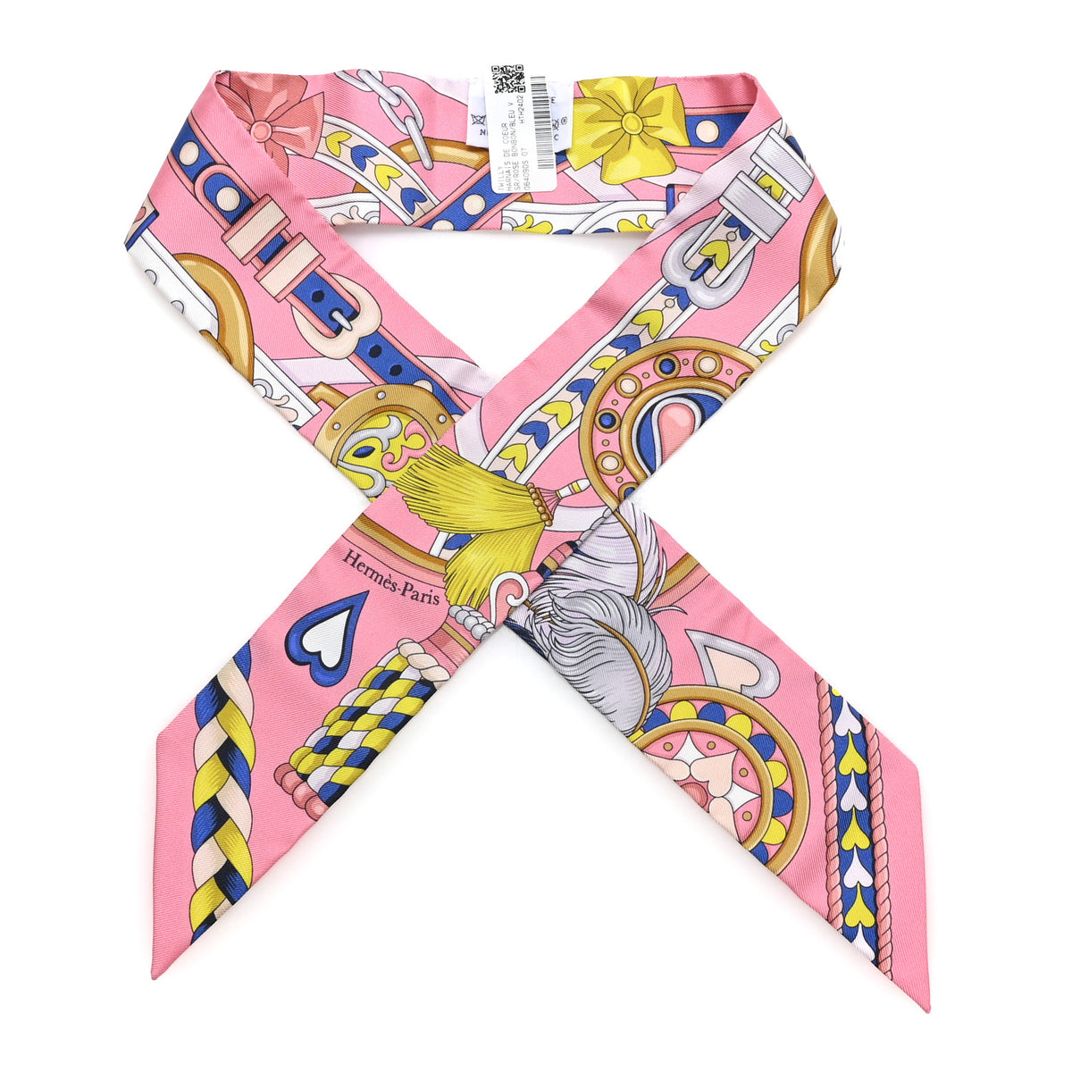 Silk Harnais De Coeur Twilly Rose Bonbon Blue