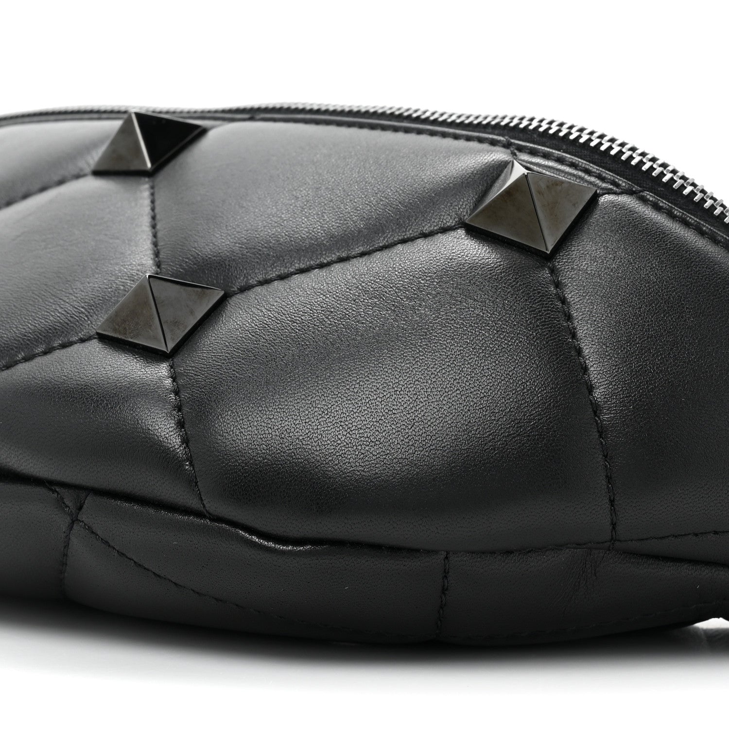 Valentino Garavani Nappa Monochrome Roman Stud Belt Bag Black 7 of 11