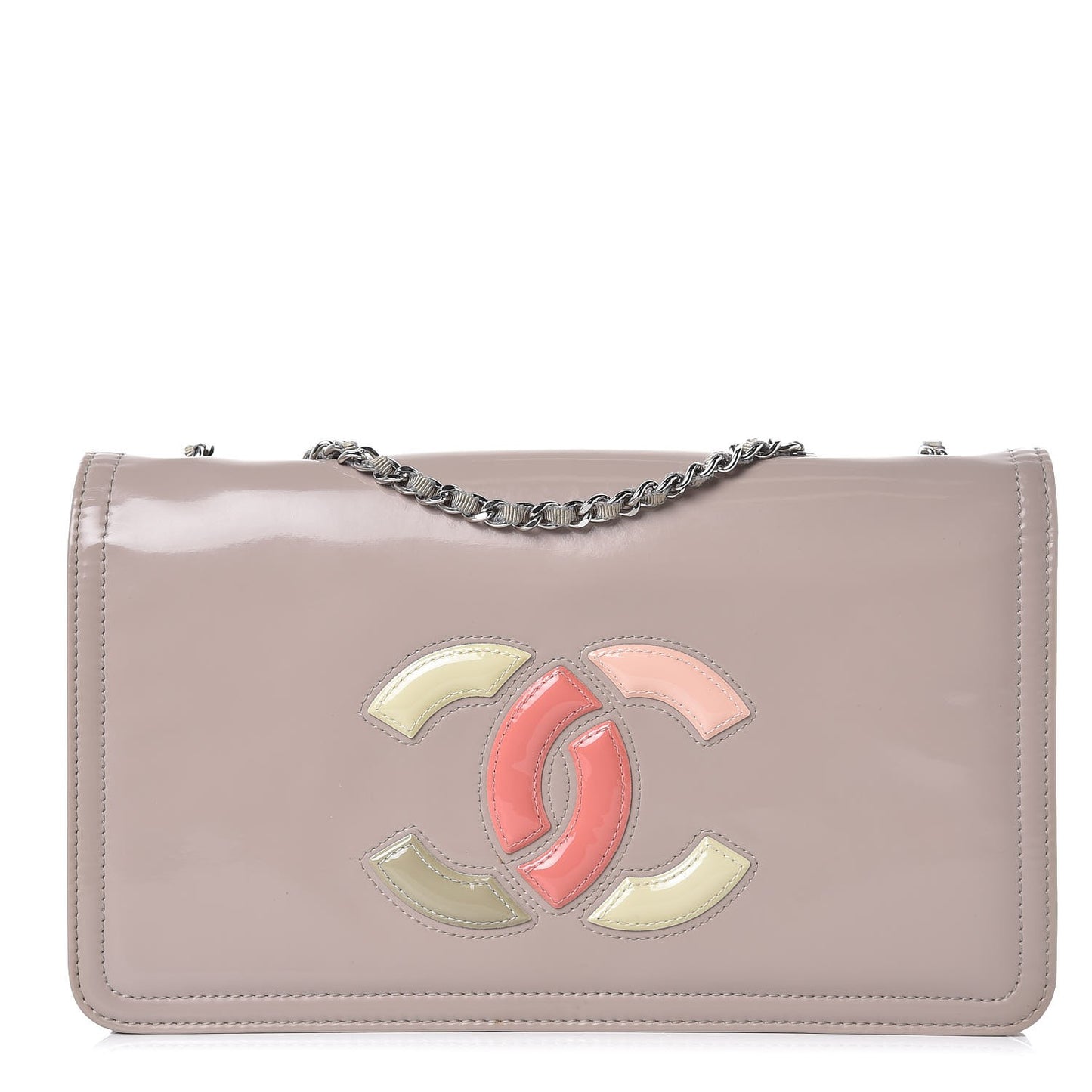 Vinyl Lipstick Flap Beige