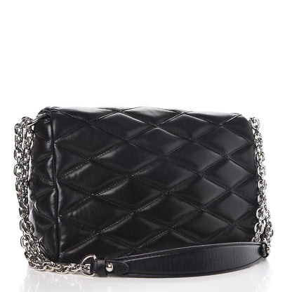 Louis Vuitton Lambskin Malletage GO-14 MM Black 4 of 13