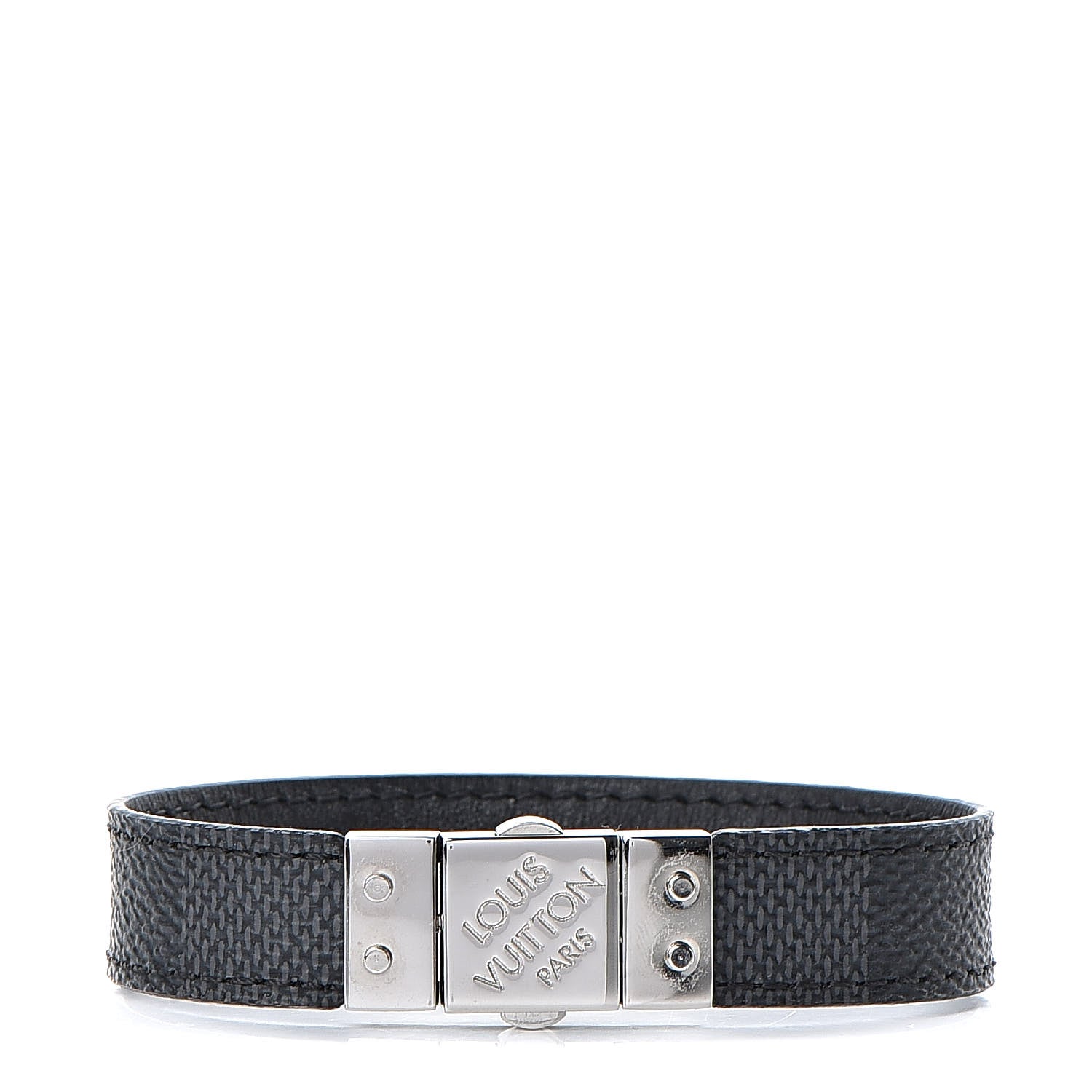 Louis Vuitton Damier Graphite Check It Reversible Bracelet 21 1 of 7