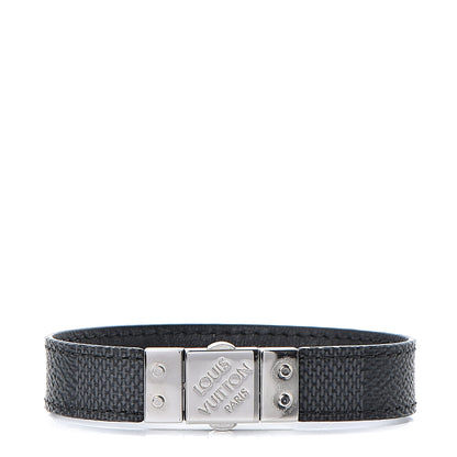 Louis Vuitton Damier Graphite Check It Reversible Bracelet 21 1 of 7