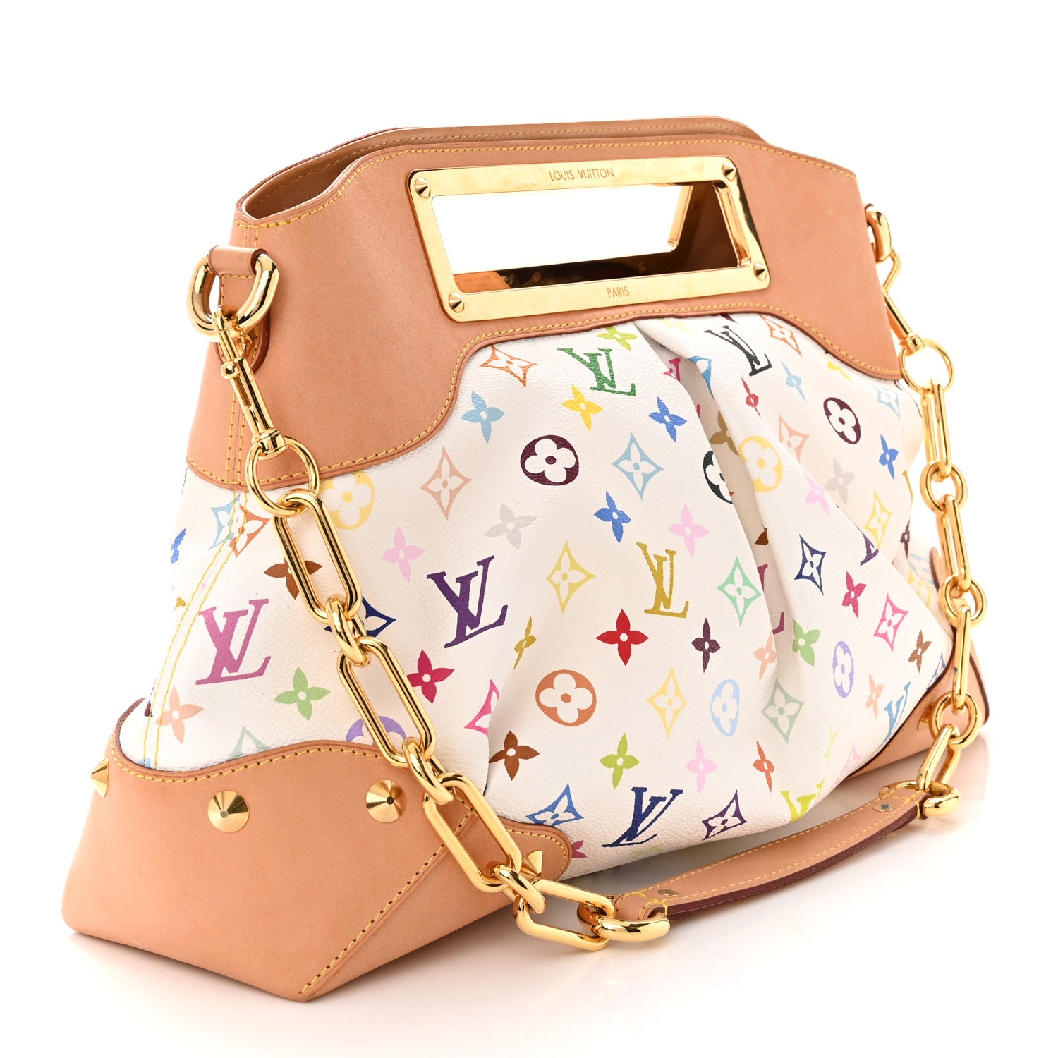 Louis Vuitton LOUIS VUITTON Monogram Multicolor Judy GM White 3 of 9