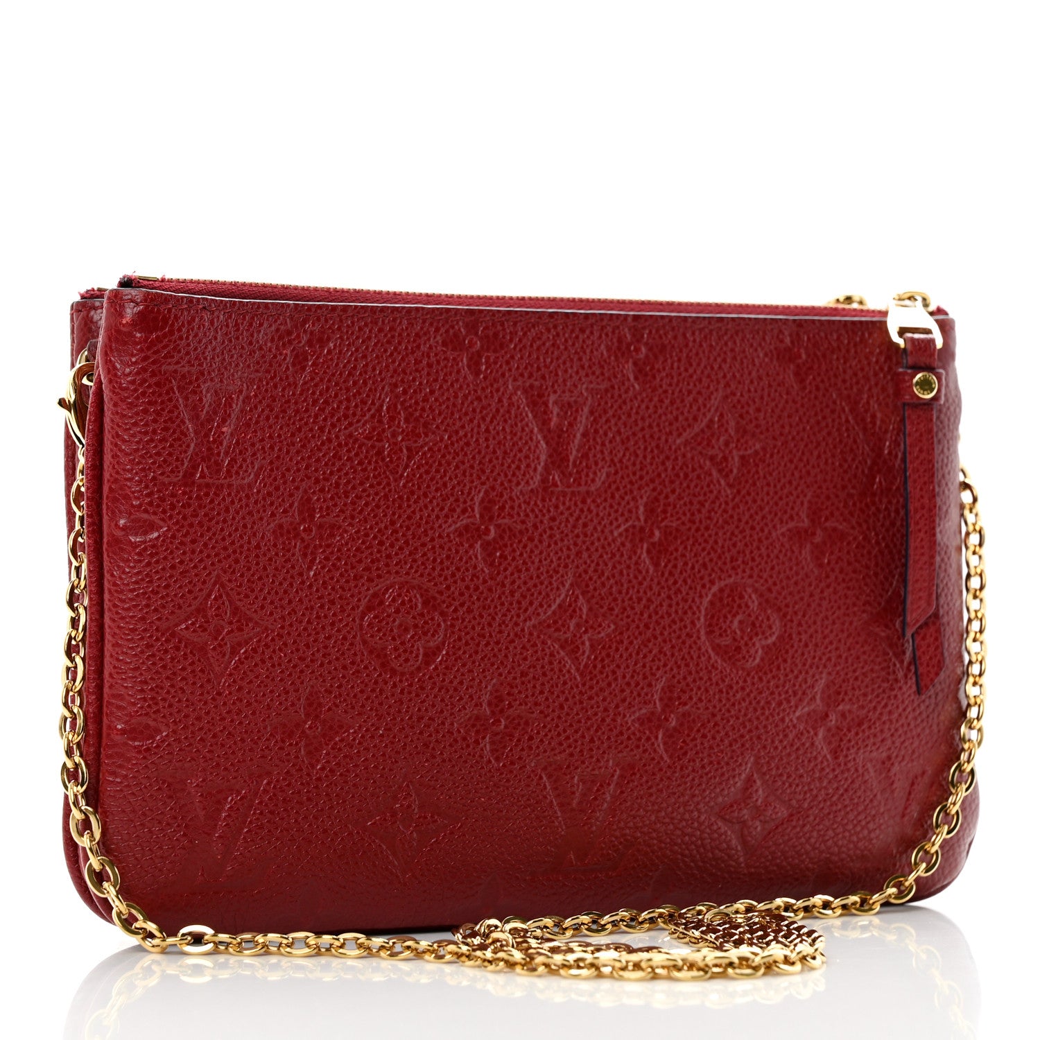 Louis Vuitton Empreinte Double Zip Pochette Cherry Berry 3 of 10