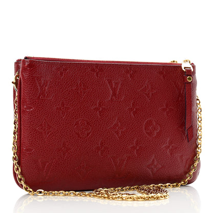 Louis Vuitton Empreinte Double Zip Pochette Cherry Berry 3 of 10