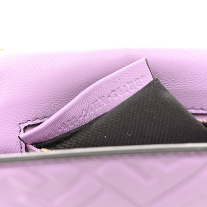 Fendi Nappa FF Embossed Small Midi Chain Baguette Violetta 7 of 15