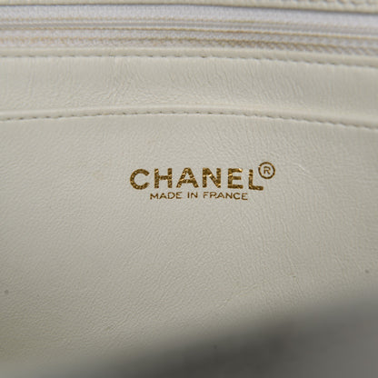 Chanel Caviar Quilted Bekko Jumbo Single Flap White 6 of 10