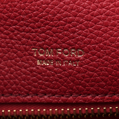 Tom Ford Calfskin Small T Clasp Tara Crossbody Bag Jungle Red 6 of 10