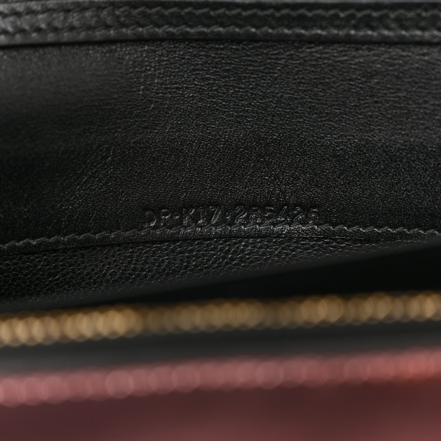 Metallic Serpenti Forever Chain Wallet Rose Quartz