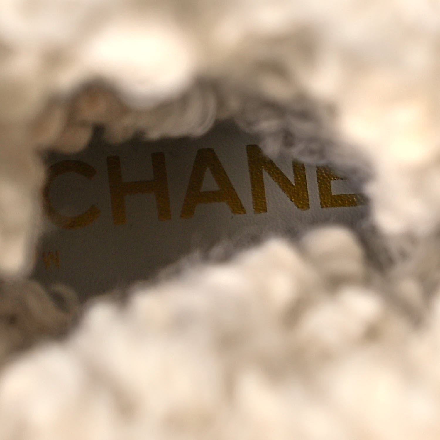 Chanel Calfskin Shearling CC Lace Up Boots 37.5 Light Beige Ivory 8 of 8
