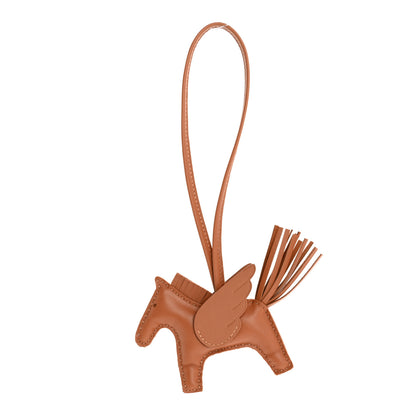 Hermes Milo Lambskin Swift Grigri Rodeo Pegase Horse Bag Charm PM Gold 1 of 5