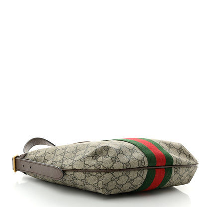 Gucci GG Supreme Monogram Web Small Ophidia Half Moon Hobo Brown 4 of 10