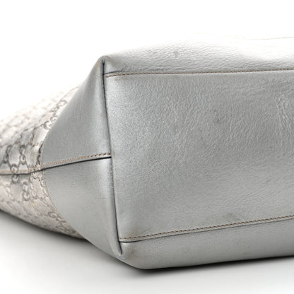 Gucci Guccissima Large Tote Silver 9 of 21