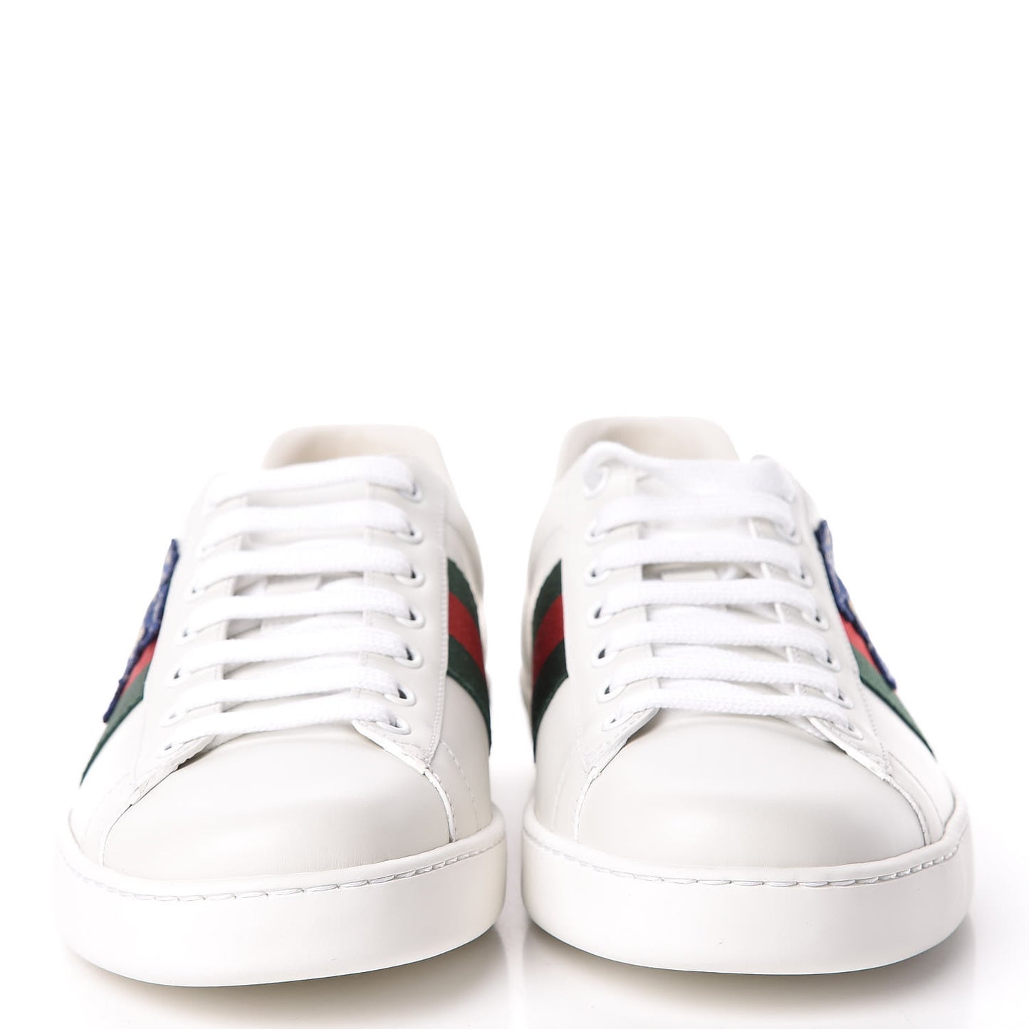 X DISNEY Calfskin Web Three Little Pigs Embroidered Mens Ace Sneakers 9.5 White Red Green