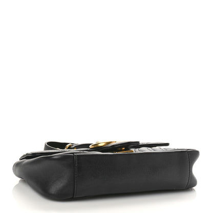 Gucci Calfskin Matelasse Mini GG Marmont Shoulder Bag Black 4 of 10