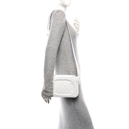 Louis Vuitton Calfskin LV Ornament Soft Trunk Optic White 2 of 9