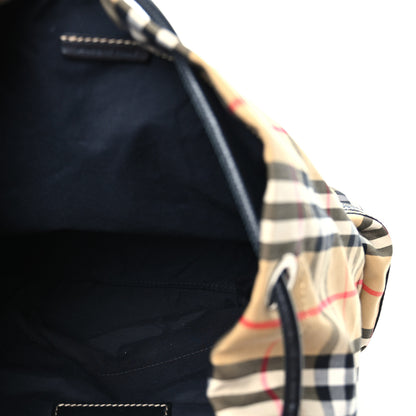 Burberry Canvas Vintage Check Medium Rucksack Backpack Antique Yellow 5 of 11