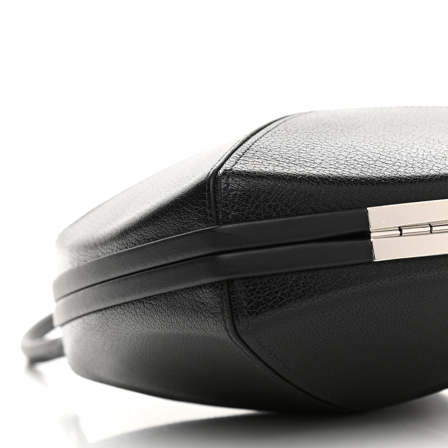 Hermes Chevre Chamkila Clou Medor Clutch Black 8 of 9