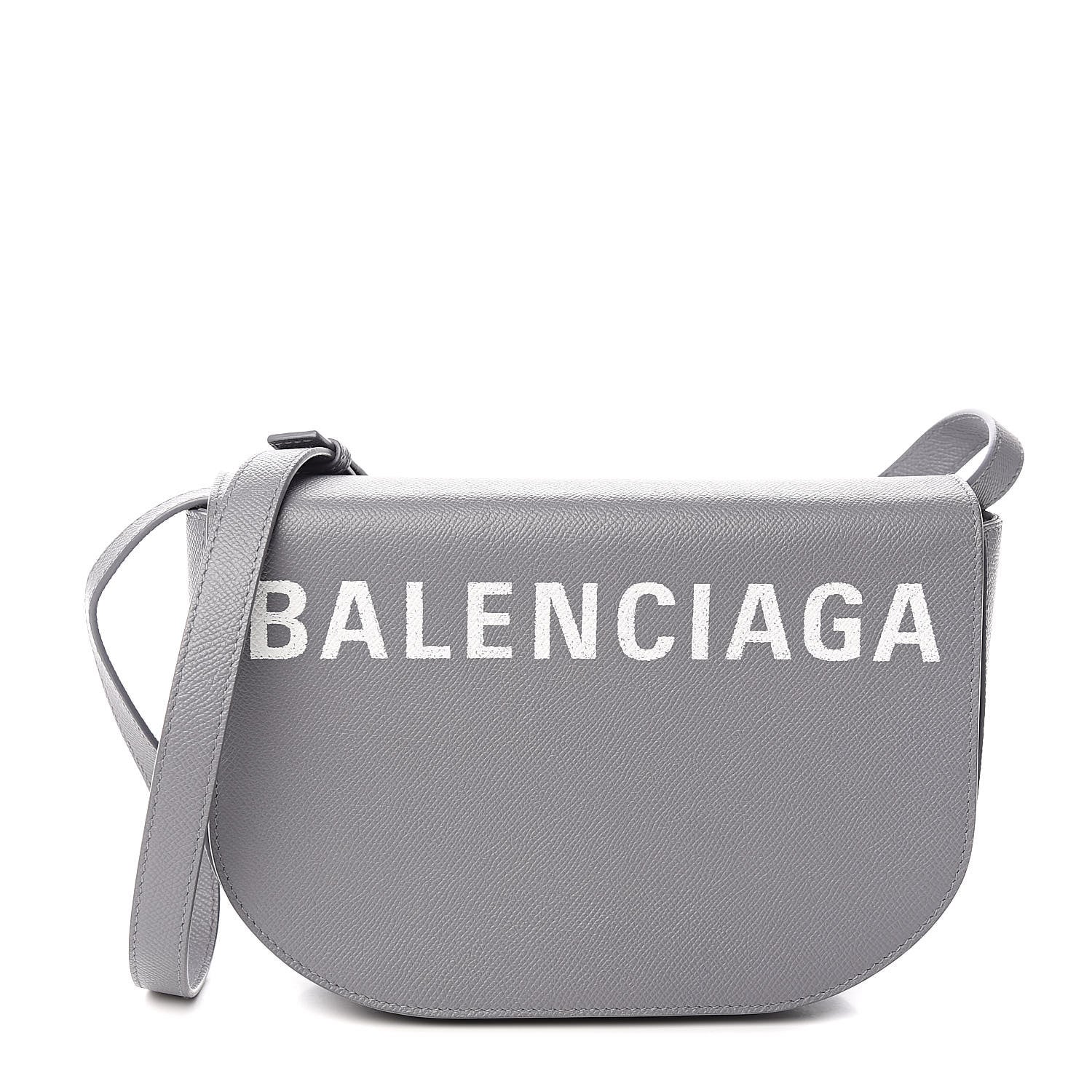 Balenciaga Signature Grained Calfskin Logo S Ville Day Bag Gris Perle Fonce White 1 of 11