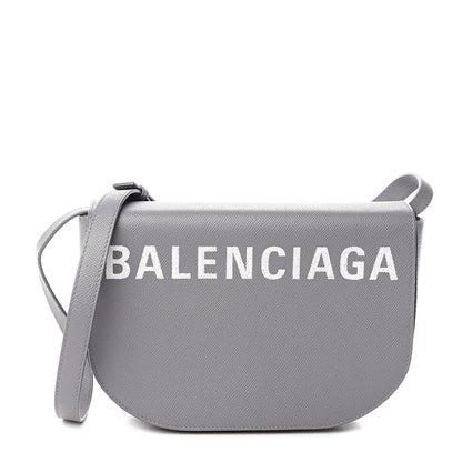 Balenciaga Signature Grained Calfskin Logo S Ville Day Bag Gris Perle Fonce White 1 of 11