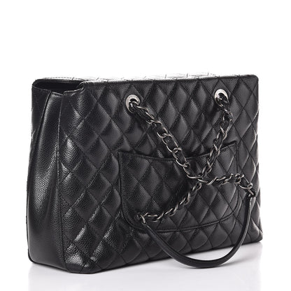 Chanel Caviar Quilted Small City Shopping Tote Black 3 of 8