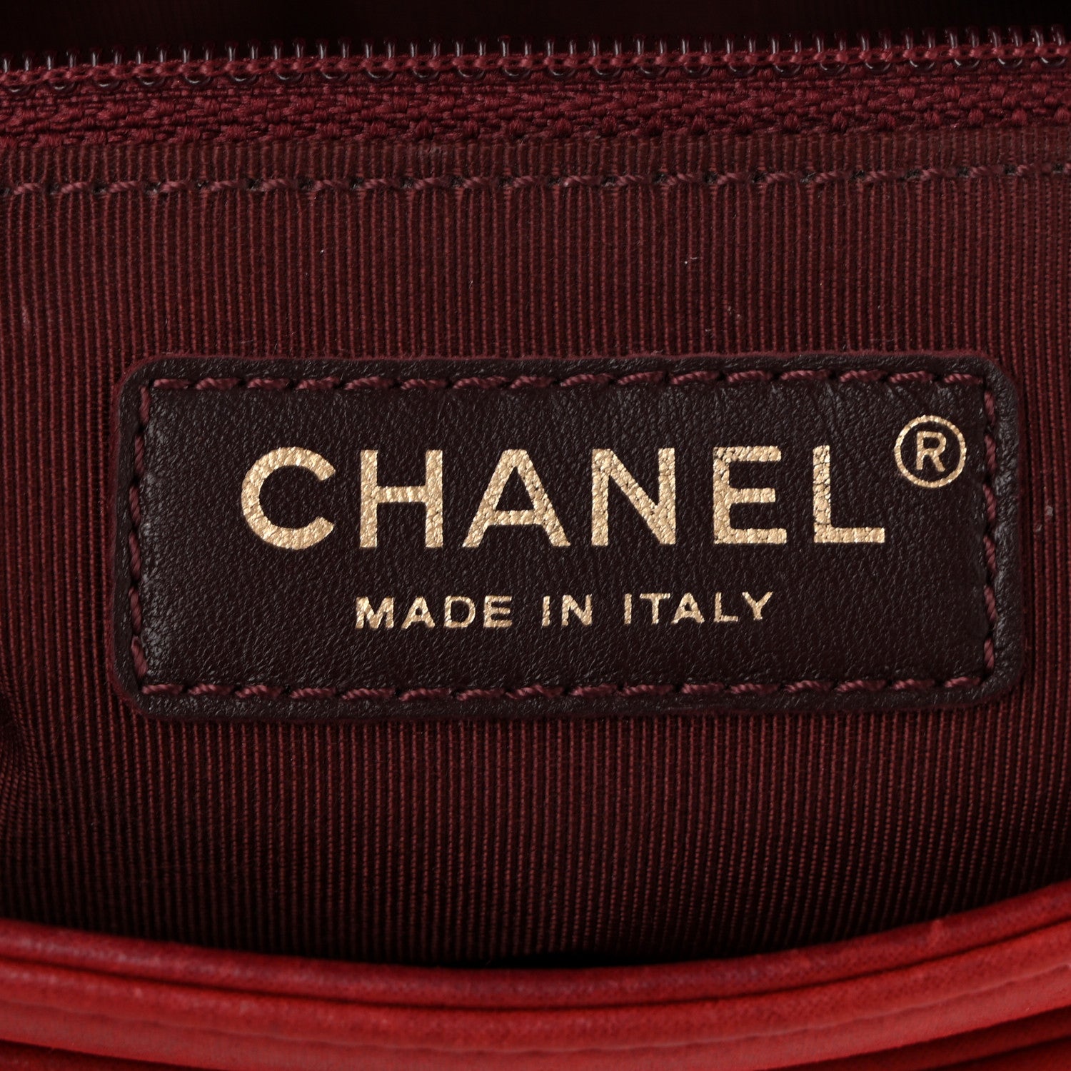 Chanel Iridescent Calfskin Medium Happy Stitch Flap Red 6 of 10