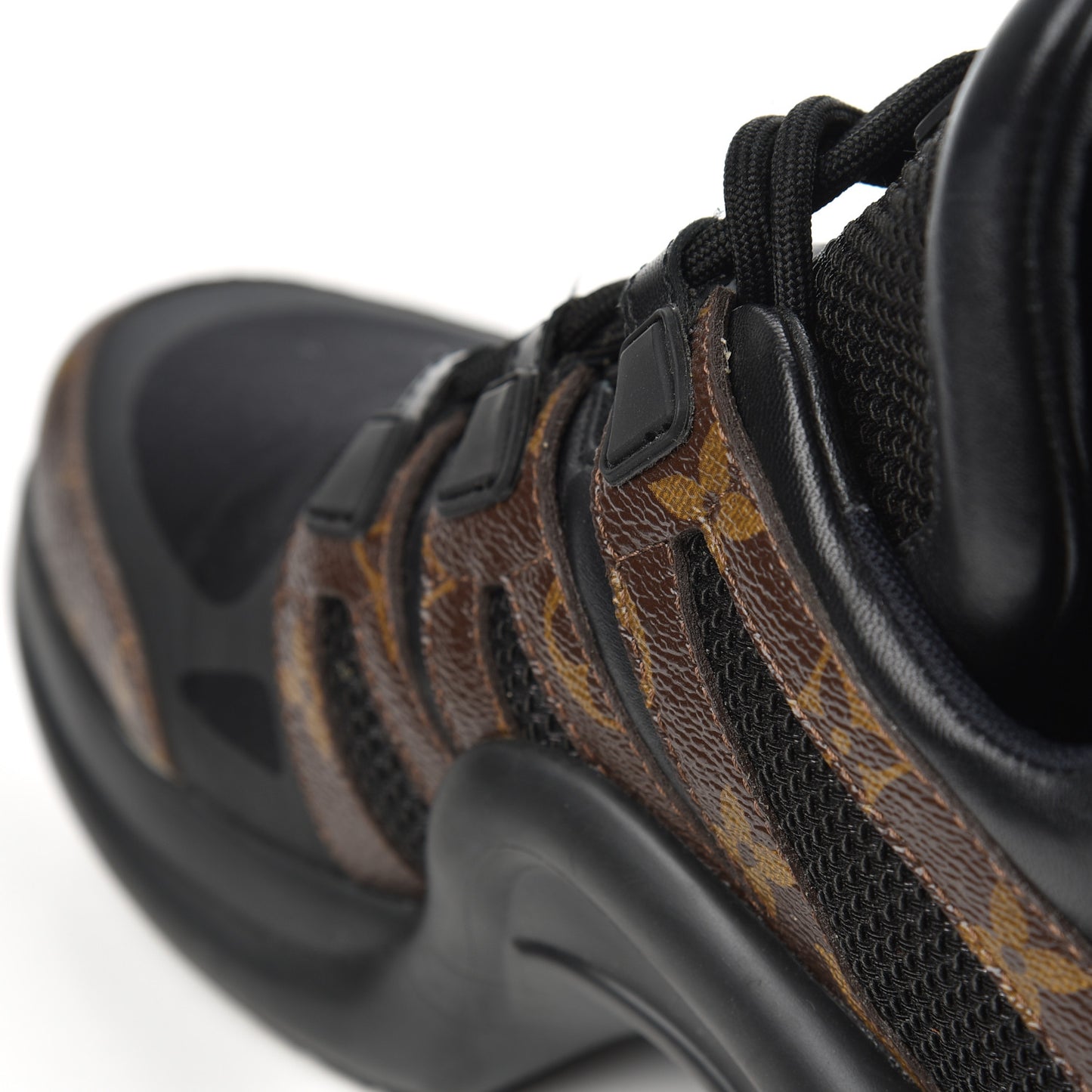 Calfskin Patent Monogram LV Archlight Sneakers 42 Black