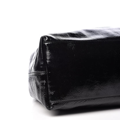 Gucci Patent Medium Soho Chain Shoulder Bag Black 5 of 9