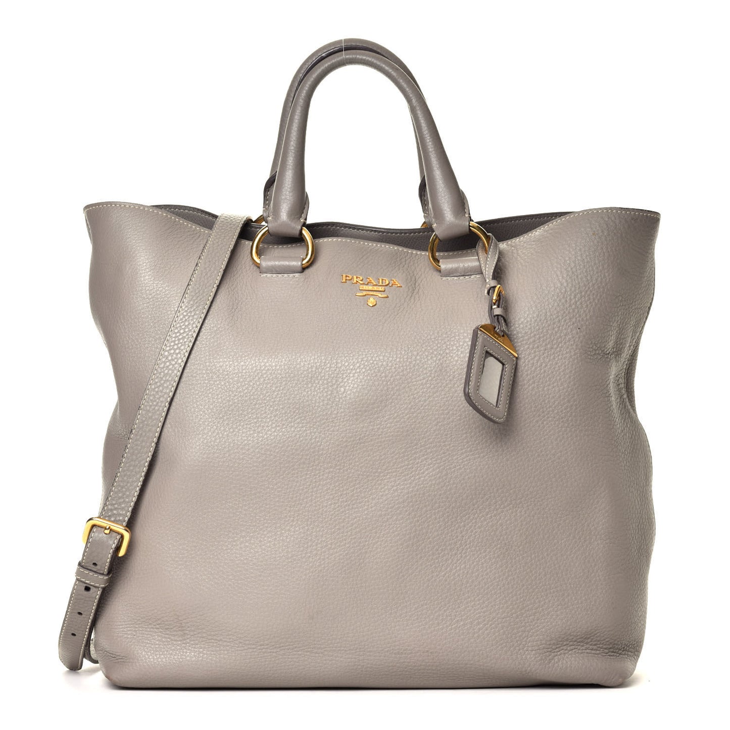 Vitello Daino Shopping Tote Argilla