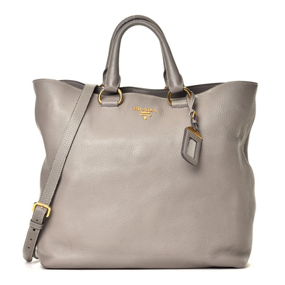 Prada Vitello Daino Shopping Tote Argilla 1 of 8