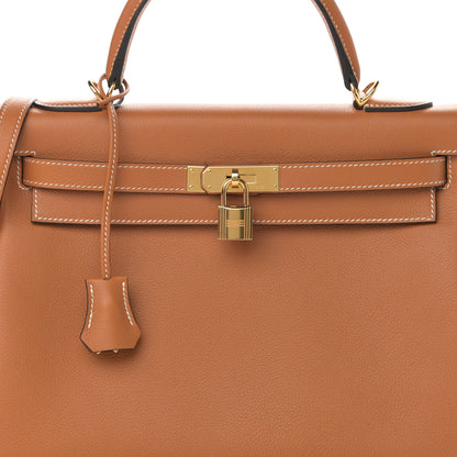 Hermes Evercolor Kelly Retourne 32 Toffee 7 of 11