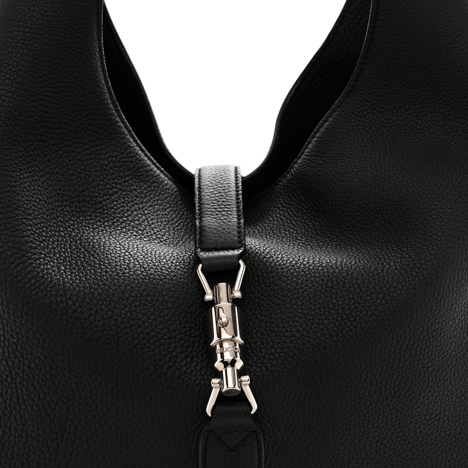 Gucci Soft Grained Calfskin Large Jackie Hobo Black 9 of 12
