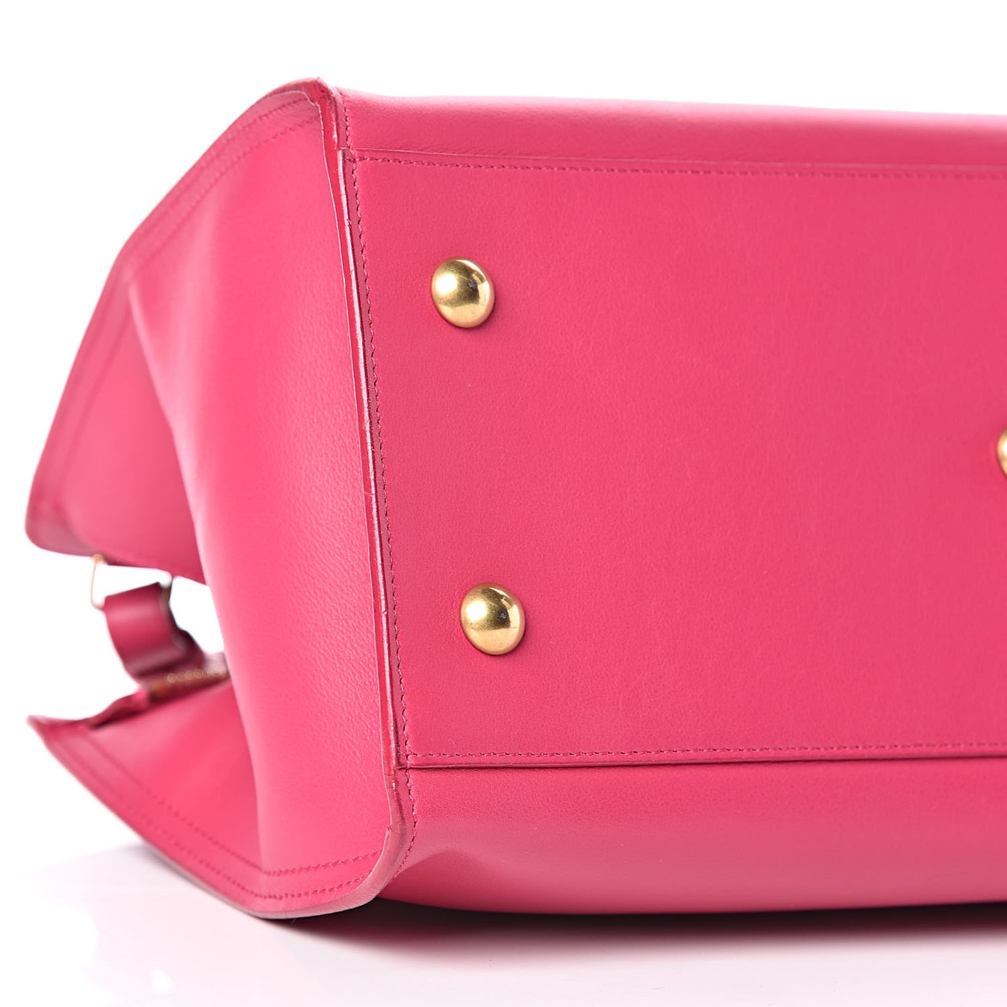 Calfskin Small Classic Y Cabas Fuchsia