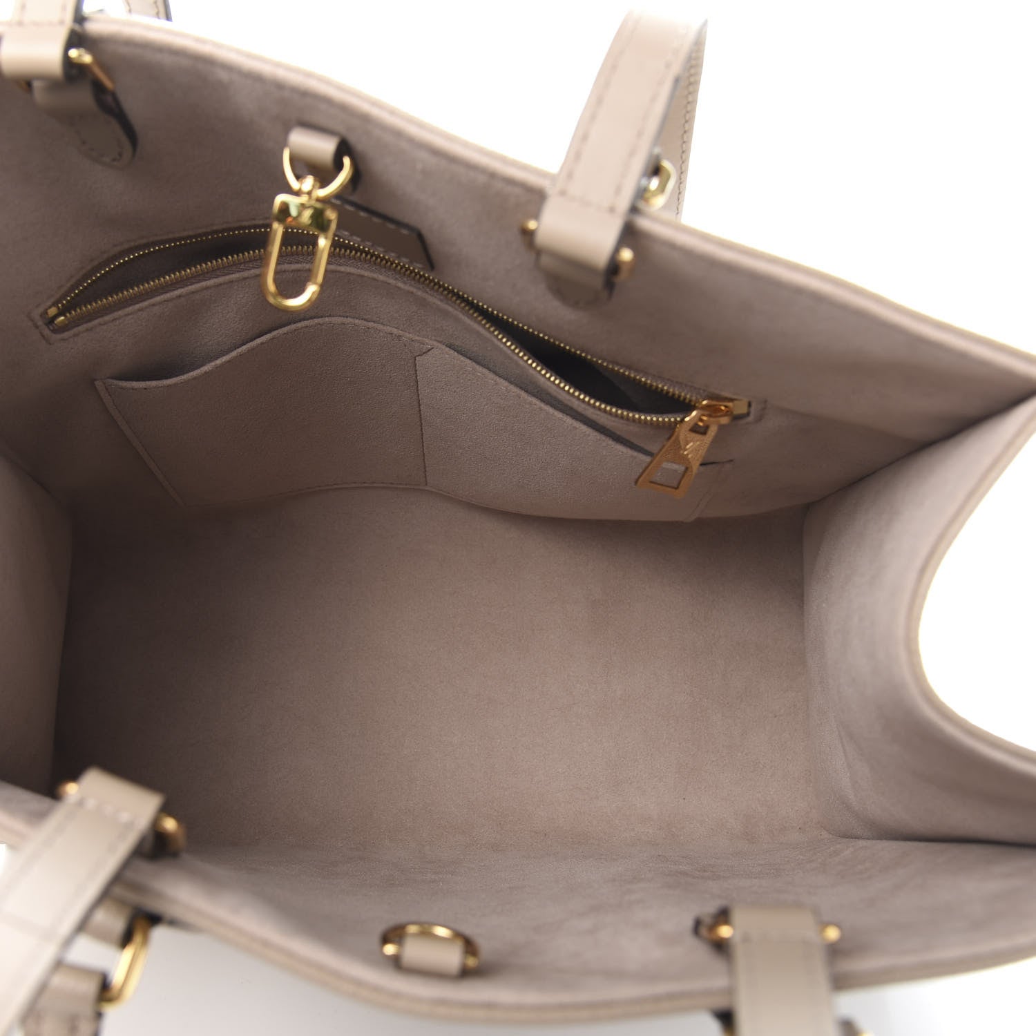 Louis Vuitton Empreinte Monogram Giant Onthego MM Tourterelle Creme 6 of 11